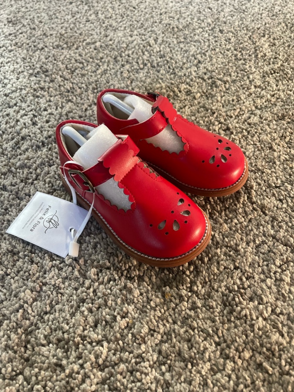 Red Mary Jane Kids Shoes